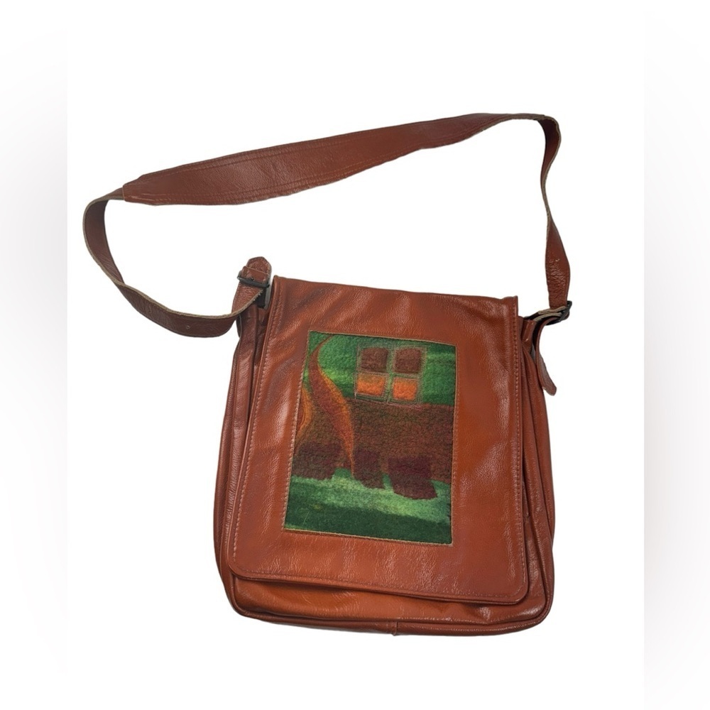 Hand Crafted Leather Purse, Southwestern Style, - Picture 2 of 9